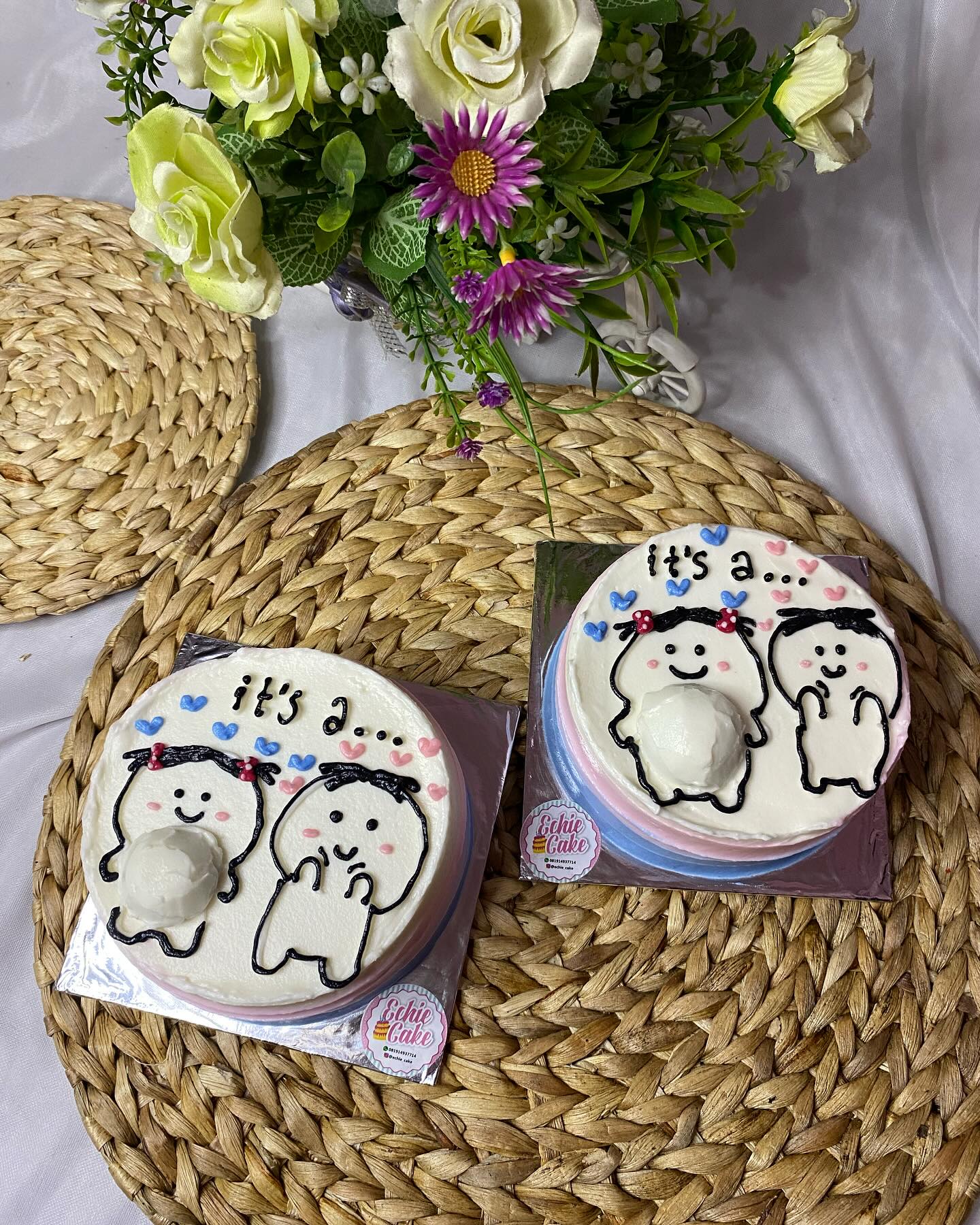 kue ulang tahun perut besar